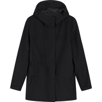 探拓 抓绒冲锋衣女25年秋冬加绒保暖显瘦收腰登山服长款软壳外套