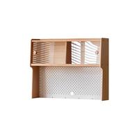 源氏木语实木学习桌上架简约书架储物架收纳置物架 (山毛榉原木色)0.98米上架