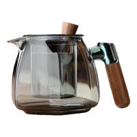 全度(Quandu)玻璃泡茶壶家用耐高温煮茶壶套装花茶过滤茶具办公室泡茶 六棱壶 650ml