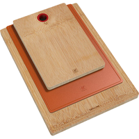 ZWILLING 双立人 Now砧板3件套竹制TPU菜板家用切菜板水果