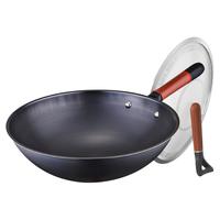 家用炒菜锅王朝·锈不了无涂层铁炒锅家用炒菜锅