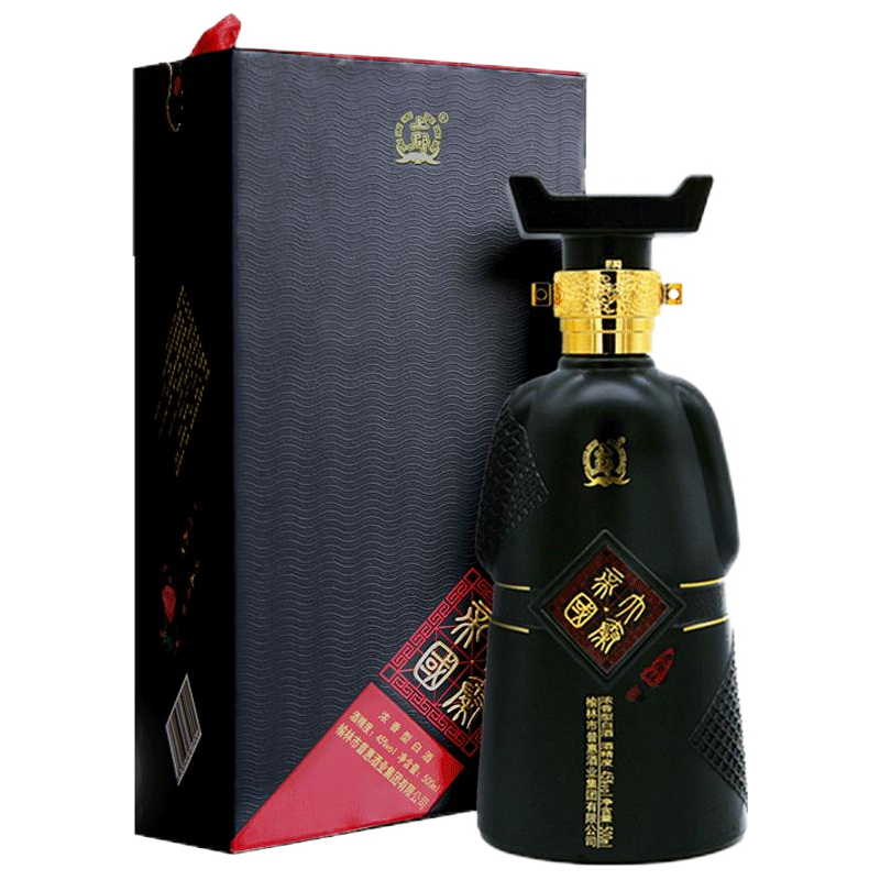  老榆林 固态法 浓香型白酒  45%Vol. 包装 500ml