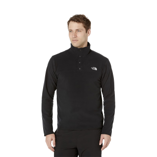 北面 男TKA GLACIER套头抓绒衣休闲轻便上衣外套 黑