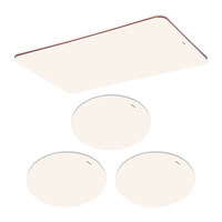 松下（Panasonic）吸顶灯客厅灯全光谱智能大功率超薄护眼 咖色米家款二室一厅