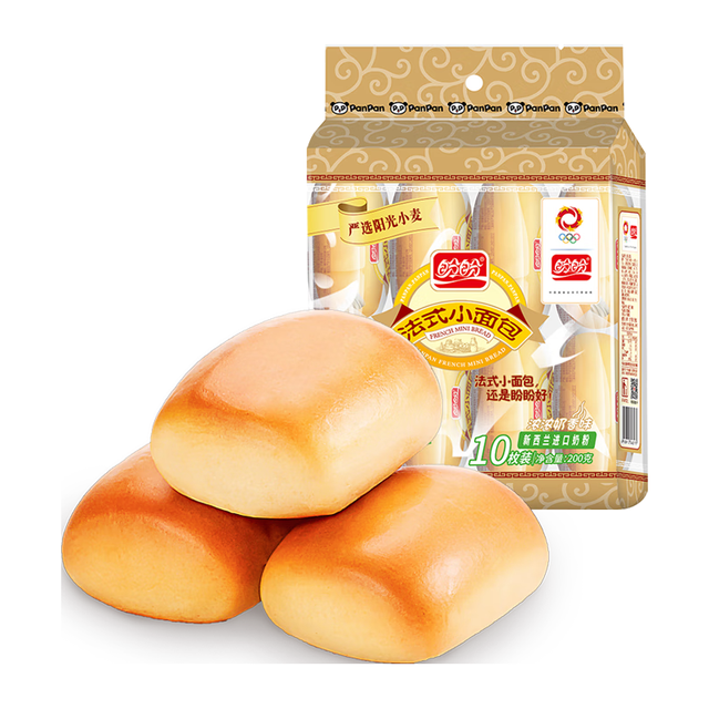 盼盼 零食组合礼包小面包鸡味块薯片 糕点早餐办公室小吃 小面包（奶香味）200g
