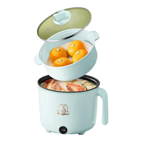 CZZHMC 全自动蒸煮一体小电煮锅宿舍锅家用电炒锅电饭煲电热火锅 1.8L不锈钢内胆无蒸笼