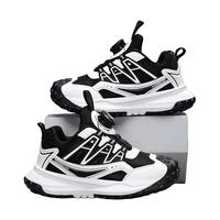 哈比熊男童鞋2025春秋季儿童运动鞋皮面防水跑步鞋男生休闲鞋