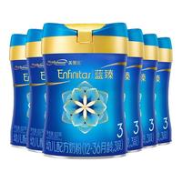 MeadJohnson Nutrition【萌兰礼盒】美赞臣蓝臻3段含乳铁蛋白婴幼儿配方奶粉820g*6罐