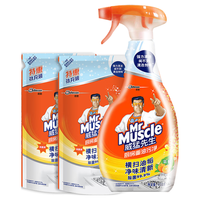 Mr Muscle 威猛先生 厨房重油污净 455g+420g*2袋 清爽柠檬
