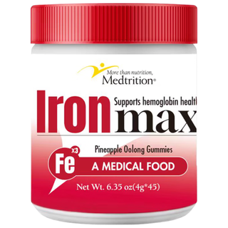 麦治迅（MEDTRITION）富铁软糖儿童女性补气血孕期补铁含叶酸高效补铁