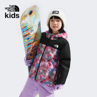 北面儿童滑雪服男童女童棉服外套Freedom防水户外|8CZK D3I/印花 (小童款) 130 /64 7T
