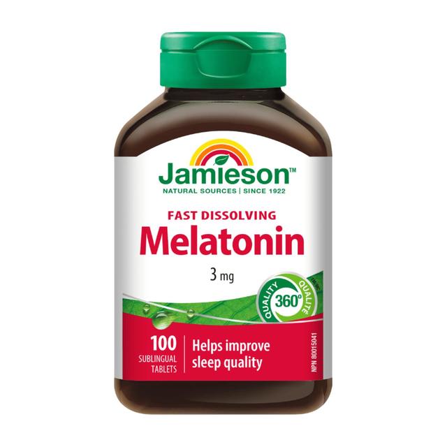Jamieson 速溶褪黑素含片 100片*1瓶