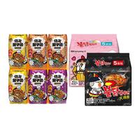 SAMYANG 三养火鸡面奶油原味芝士味拌面方便面泡面零食搭椰乳饮料早餐椰奶 原味+奶油+0糖椰乳*6