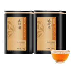 京东京造 精制金骏眉红茶250g武夷山原产红茶茶叶黑罐自己喝自营高品质送礼
