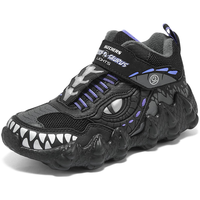 Skechers斯凯奇男童休闲舒适儿童棉靴保暖童鞋炫酷童趣闪灯怪兽鞋400118L