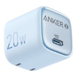 Anker 氮化镓20W快充 蓝色 单Type-C口 充电器