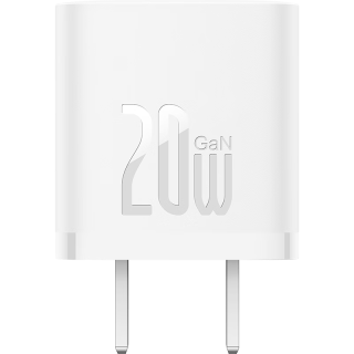 倍思 20W 氮化镓充电器+PD快充线套装 单Type-C口 白色