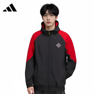 adidas阿迪达斯时尚潮流男女通用运动夹克外套 IQ1578 黑色 XL
