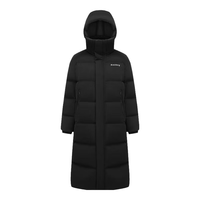 波司登秋冬新男女羽绒服90绒宽松长款加厚防风保暖外套B40143320 黑色8056 170/92A