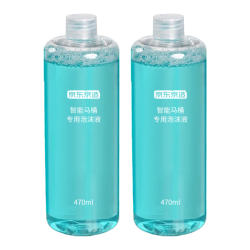 京东京造 智能马桶泡沫液盾防溅水泡泡剂发泡清洁补充液 470ml*2瓶