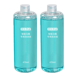 京东京造 智能马桶泡沫液盾防溅水泡泡剂发泡清洁补充液 470ml*2瓶