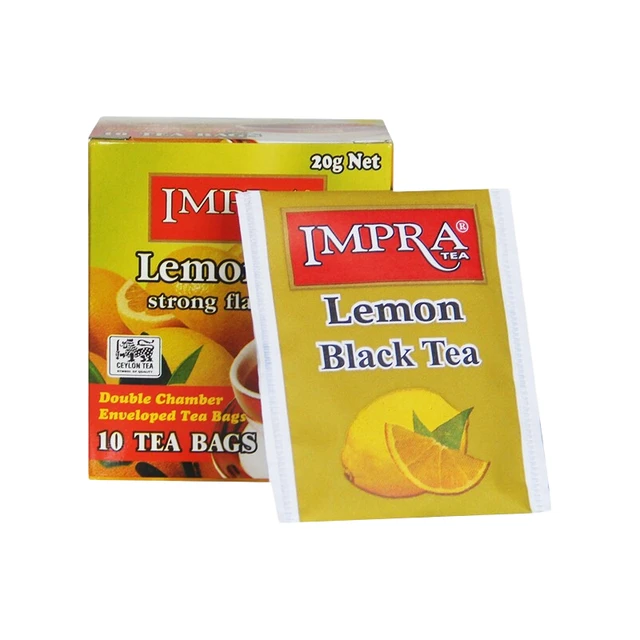 斯里兰卡 IMPRA 英伯伦柠檬味 调味红茶 10袋装 下午茶包 锡兰红茶 20g