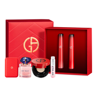 阿玛尼 EMPORIO ARMANI红管礼盒405PASSION燃情红+214奶杏色 唇釉口红新年女 PASSION红管礼盒#405P+214