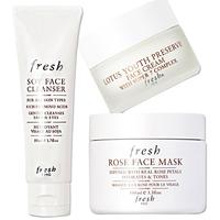 fresh 馥蕾诗 护肤套装 (大豆精萃卸妆颜凝露50ml+睡莲滋润活颜面霜15ml+玫瑰润泽保湿舒缓面膜100ml)