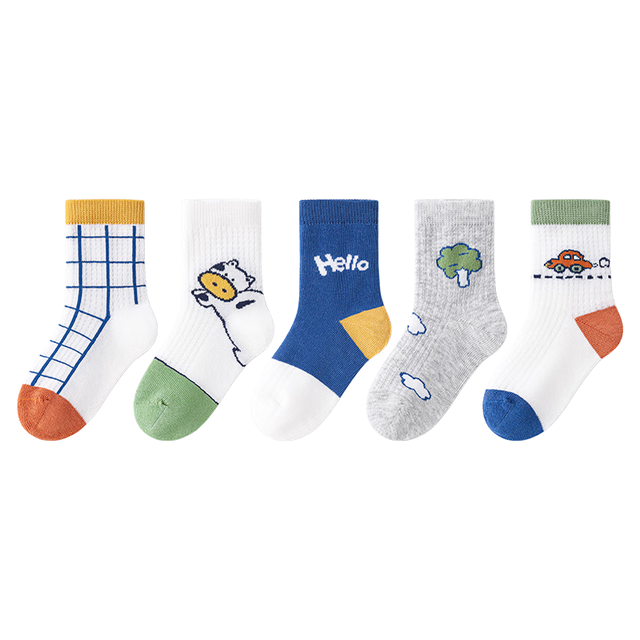 斑比 儿童袜子 BB2412 春夏款 5双