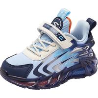 哈比熊童鞋春秋儿童运动鞋男童鞋轻便女童跑鞋中大童鞋AS7778G 蓝色35码 蓝色(革面)