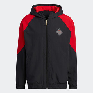 adidas阿迪达斯时尚潮流男女通用运动夹克外套 IQ1578 黑色 XL