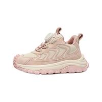 暇步士（Hush Puppies）童鞋冬季软底加绒棉鞋儿童运动鞋男童女童二棉鞋中大童休闲鞋 HP4905006粉色款 加绒 35