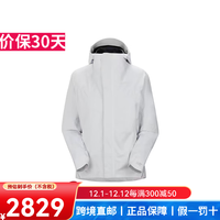 始祖鸟(ARC'TERYX)软壳衣SOLANO HOODY GORE-TEX透气户外防风连帽外套防泼水女款 atmos原子灰 XL