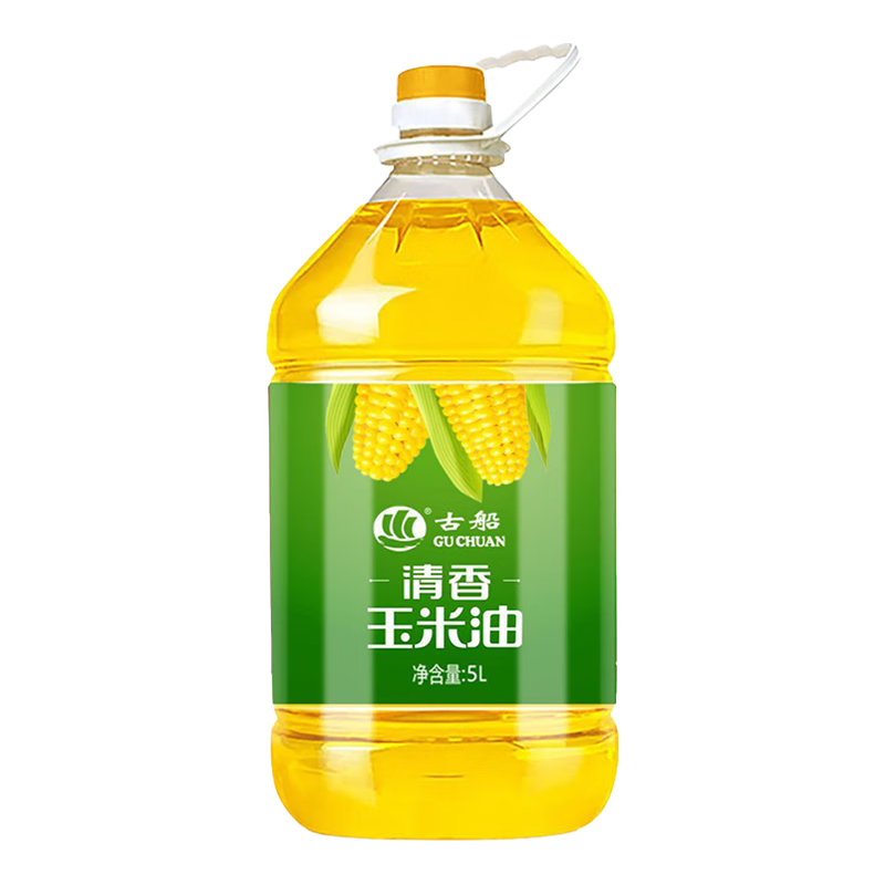 古船物理压榨食用油家用玉米油一级 清香玉米油5L