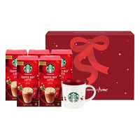 星巴克（Starbucks） 【花式咖啡】家享速溶咖啡粉免煮花式奶香焦糖卡布奇诺香草饮 5月到期【各2盒】香草+卡布奇诺