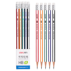 得力 33431 六角杆铅笔 HB 10支装
