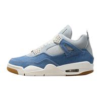 耐克乔丹女子AJ4混搭牛仔布运动鞋秋复刻休闲鞋JORDAN IB6716