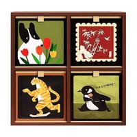 震权钢制格子柜自由组合书柜客厅铁艺落地儿童置物架收纳柜子书架 收纳盒-春暖花开