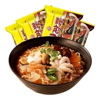 韩国不倒翁真海鲜面杂烩汤面辣味炒面夜宵拉面方便面4连包