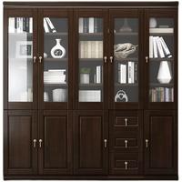 中伟实木书柜文件柜资料柜档案柜储物柜置物架 四门166*38*210