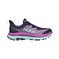 HOKA ONE ONE女款冬季飞速马法特4越野跑鞋 MAFATE SPEED 4 舒适轻便缓震 鲜红色/暴风蓝 36