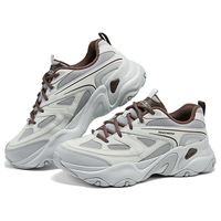 斯凯奇（Skechers）男鞋舒适休闲低帮鞋透气时尚百搭运动232492 灰色/黑色/GYBR 39