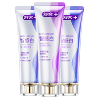 Saky舒客智感焕白3支装茉莉兰花香型360g美白去黄去渍含氟清新口气