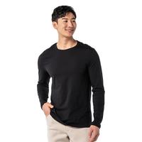  DECATHLON/迪卡侬 纯棉 男士长袖T恤  黑色 XL