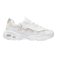 斯凯奇（Skechers）女鞋百搭简约舒适轻便绑带休闲运动鞋896242 白色/WHT 36.5