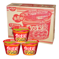 NISSIN 日清食品 合味道系列 迷你杯 方便面 五香牛肉风味 47g*12杯