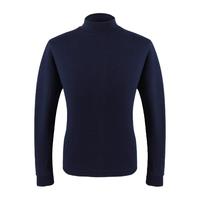 宜而爽男女保暖内衣全棉中厚秋衣秋裤男女式情侣半高领保暖上衣（上衣）【男款】深藏青 M/165