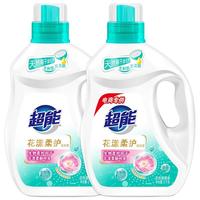 超能洗衣液12斤组合装花漾柔护天然椰油生产无刺激更柔软 花悦蔷薇香 【24斤】3kg*4瓶装