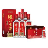 泸州老窖 特曲+头曲 52%vol 浓香型白酒 375ml*6瓶+165ml*6瓶 组合装