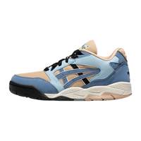 ASICS 亚瑟士 男鞋女鞋运动休闲鞋复古舒适潮流休闲鞋 GEL-FUSE 卡其色/蓝色 40.5